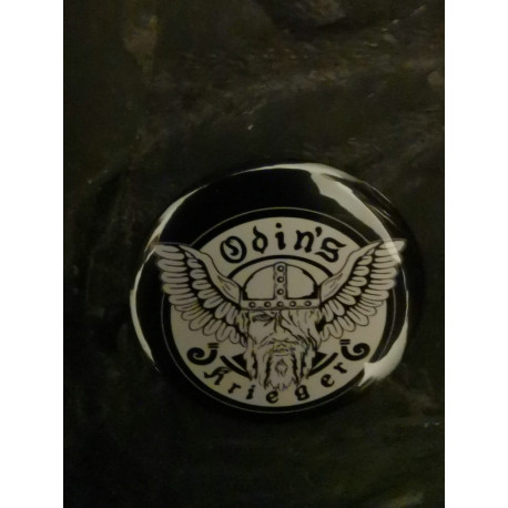 Button " Odin's Krieger " schwarz